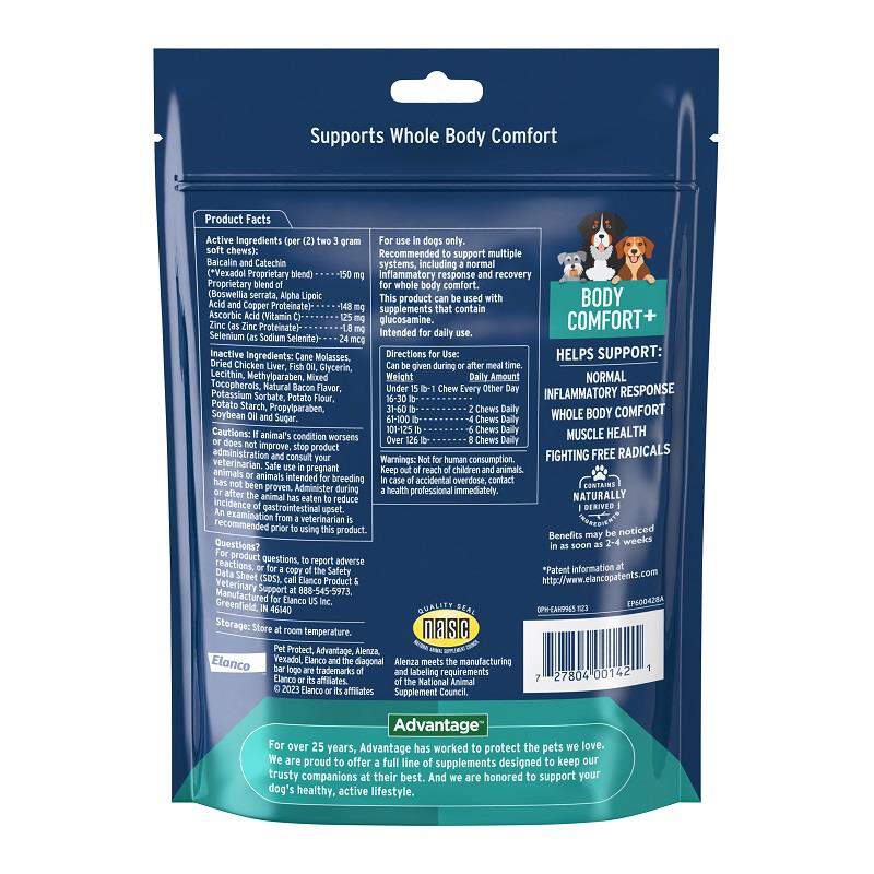 Pet Protect Body Comfort + Alenza Soft Chews for Dogs