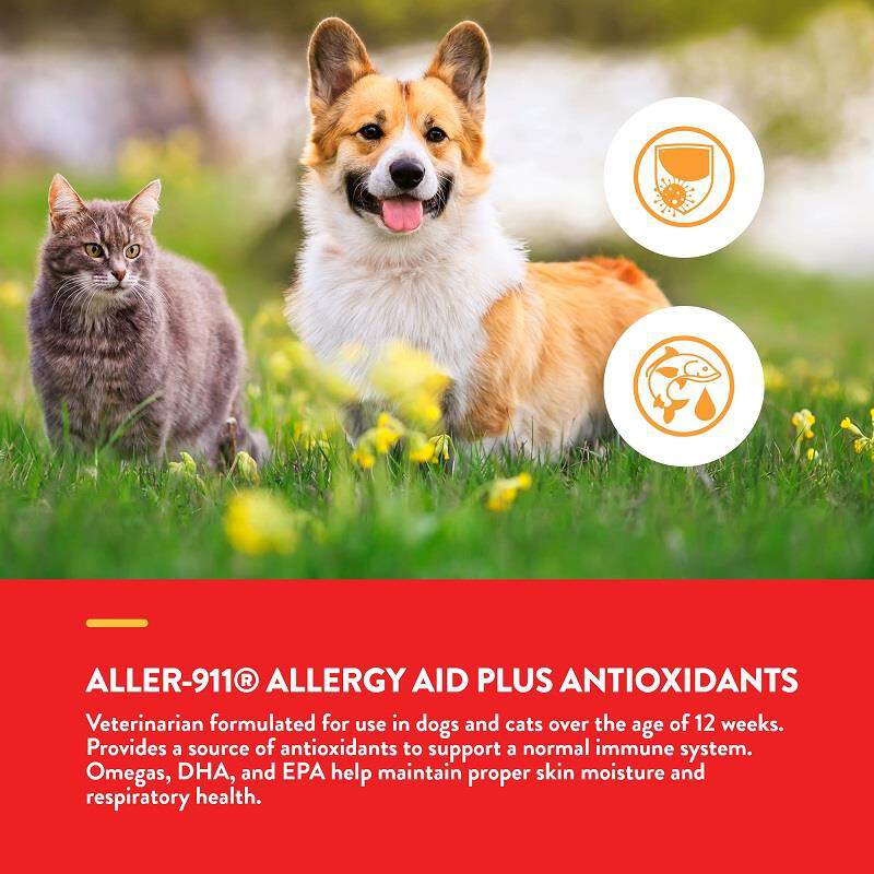 NaturVet Aller-911 Skin & Coat Allergy Aid, 90 Soft Chews