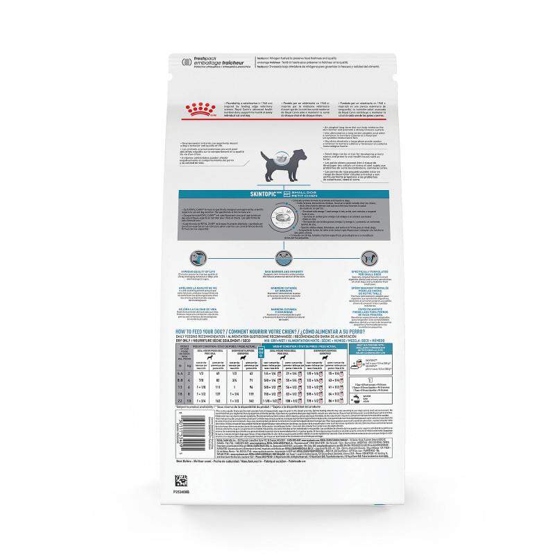 Royal Canin Veterinary Diet Skintopic Small Dog Adult Dry Food, 8.8 lb bag