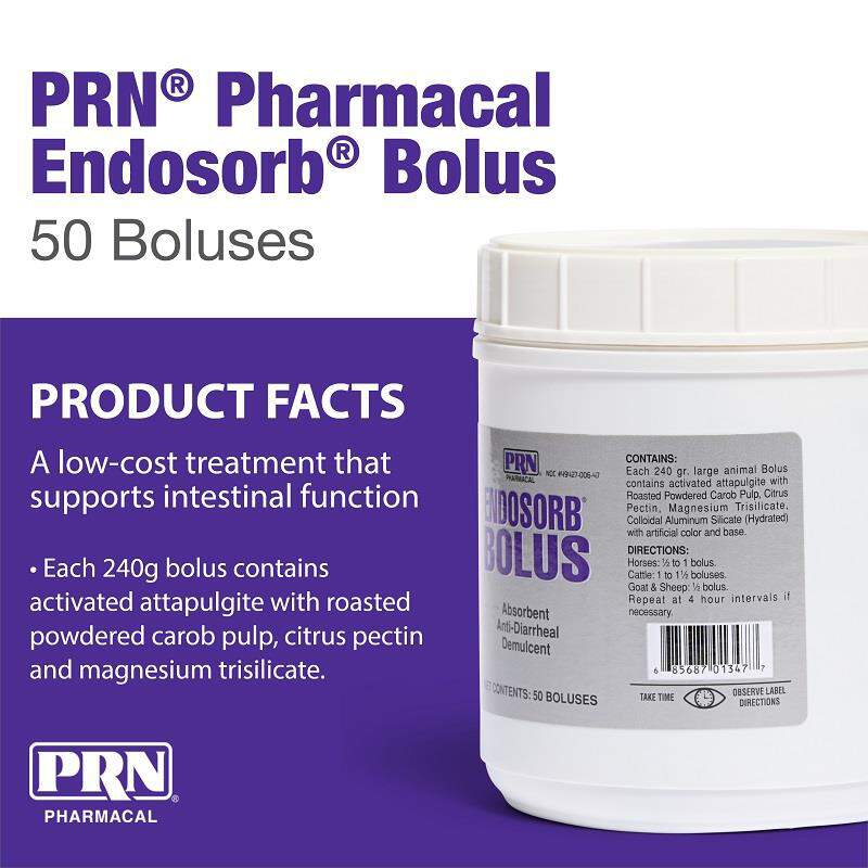 Endosorb Bolus Anti-Diarrheal, 50 ct