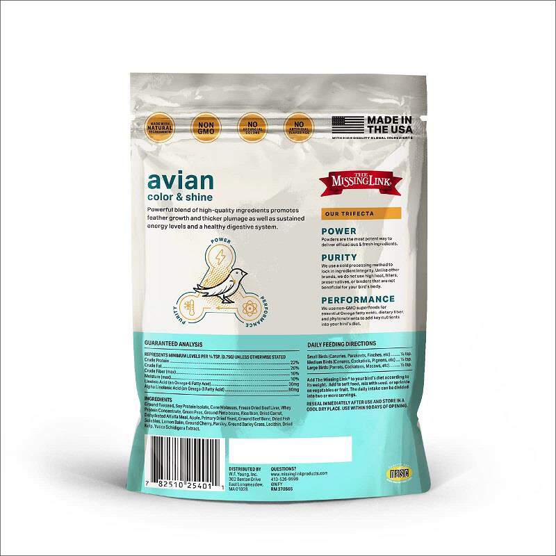 The Missing Link Original Ultimate Avian Powder Supplement, 3.5 oz.