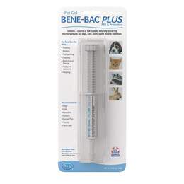PetAg Bene-Bac Plus FOS & Probiotics Gel for Pets, 15 gm syringe