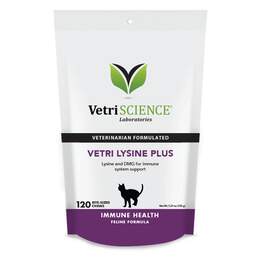 VetriScience Immunity Health Vetri Lysine Plus for Cats, 120 Chews