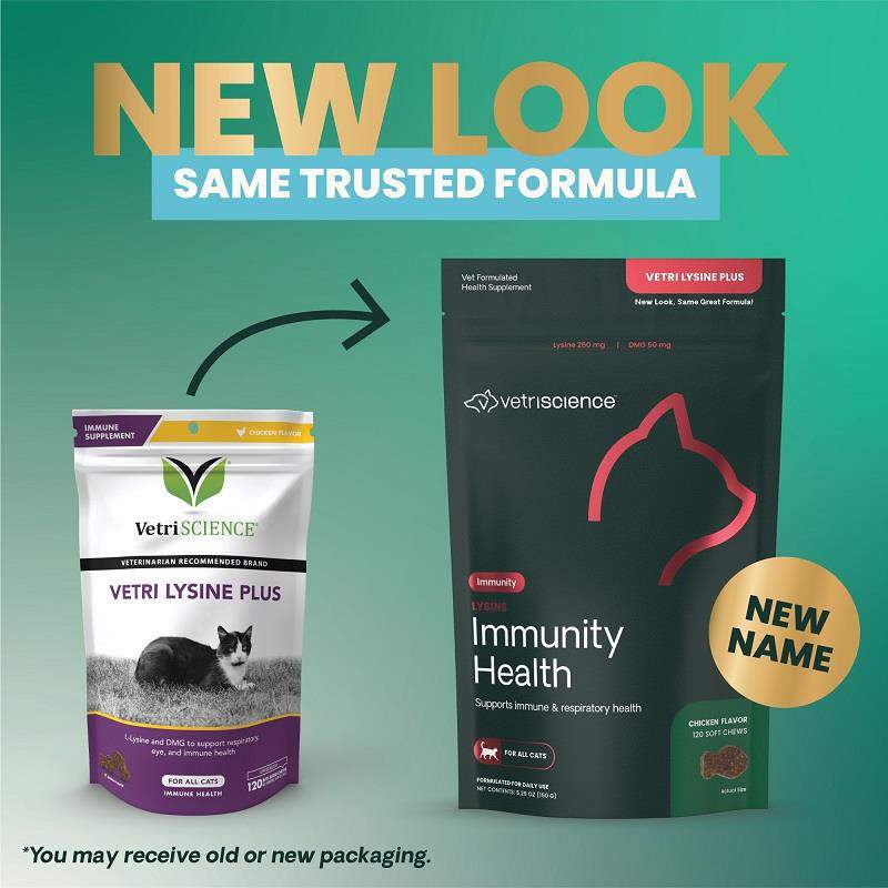 VetriScience Immunity Health Vetri Lysine Plus for Cats, 120 Chews
