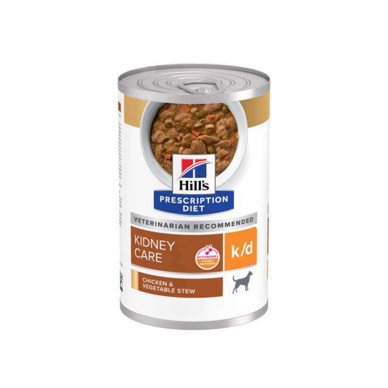 Hill's Prescription Diet k/d Kidney Care Chicken & Vegetable Stew Canned Dog Food, 12 x 12.5 oz cans
