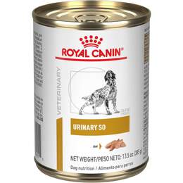 Royal Canin Veterinary Diet Adult Urinary SO Loaf in Sauce Canned Dog Food, 13.5 oz cans
