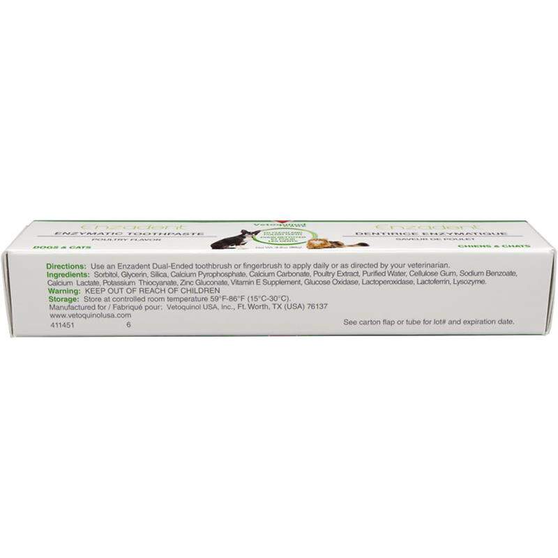 Enzadent Enzymatic Poultry Flavored Toothpaste for Dogs and Cats, 90 g