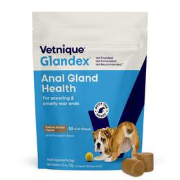 Glandex Anal Gland Support Peanut Butter Chews for Dogs