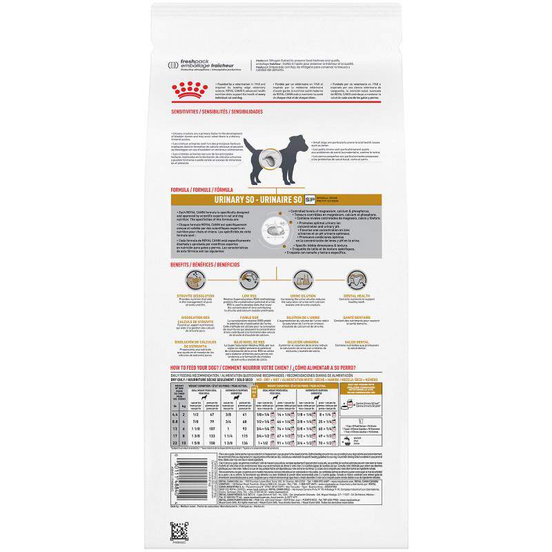 Royal Canin Veterinary Diet Adult Urinary SO Small Dog Dry Food, 8.8 lb bag