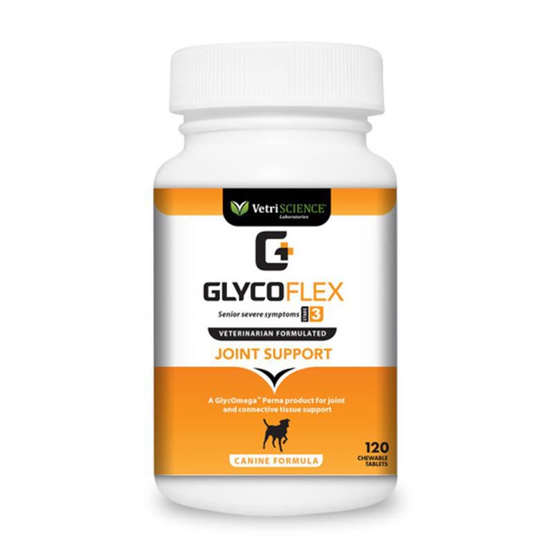 VetriScience Extra Strength Healthy Hip & Joint GLYCO-FLEX III, 120 Chew Tabs