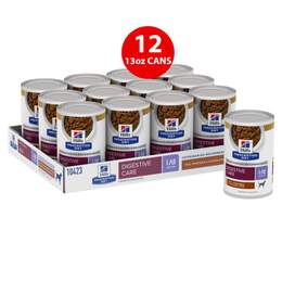 Hill's Prescription Diet i/d Low Fat Digestive Care Rice, Vegetable & Chicken Stew Canned Dog Food, 12 x 12.5 oz cans