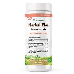 NaturVet Herbal Flea Pet Powder, 4 oz