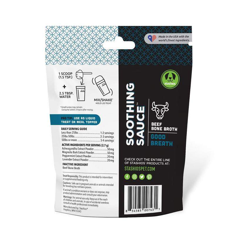Stashios Soothing Sauce for Dogs, Good Breath