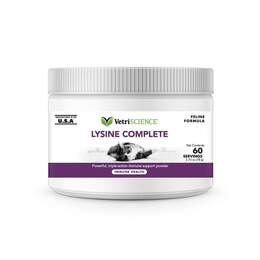 VetriScience Lysine Complete Immune Support Powder for Cats, 60 Servings