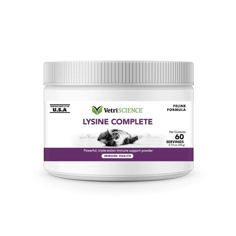 VetriScience Lysine Complete Immune Support Powder for Cats, 60 Servings