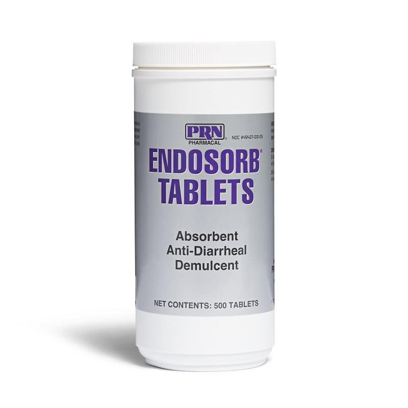 Endosorb Anti-Diarrheal Tablets for Dogs and Cats, 500 ct