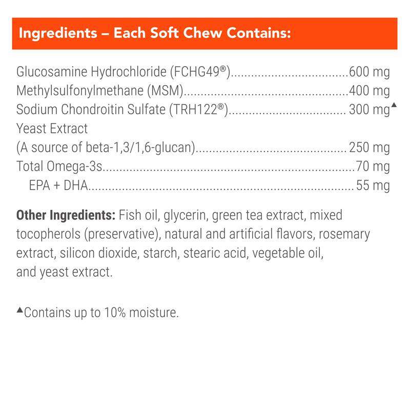Cosequin Senior Maximum Strength Joint Health Supplement for Dogs, 60 Soft Chews