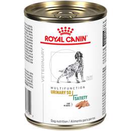 Royal Canin Veterinary Diet Adult Multifunction Urinary SO + Satiety Loaf in Sauce Canned Dog Food, 24 x 13.5 oz cans