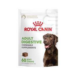 Royal Canin Adult Digestive Chewable Supplements for Dogs, 60 Soft Chews