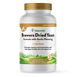 NaturVet Brewer's Dried Yeast Formula plus Omegas Chew Tabs