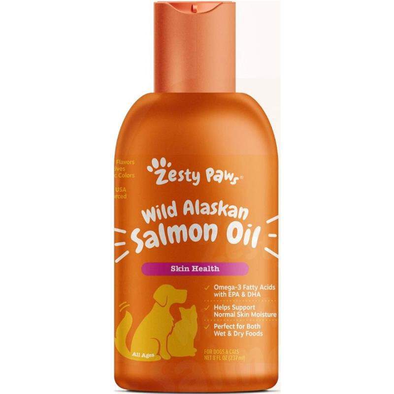 Zesty Paws Wild Alaskan Salmon Oil Skin & Coat Supplement for Dogs & Cats