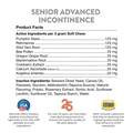 NaturVet Senior Advanced Incontinence Soft Chews Supplement for Dogs 60 Ct.