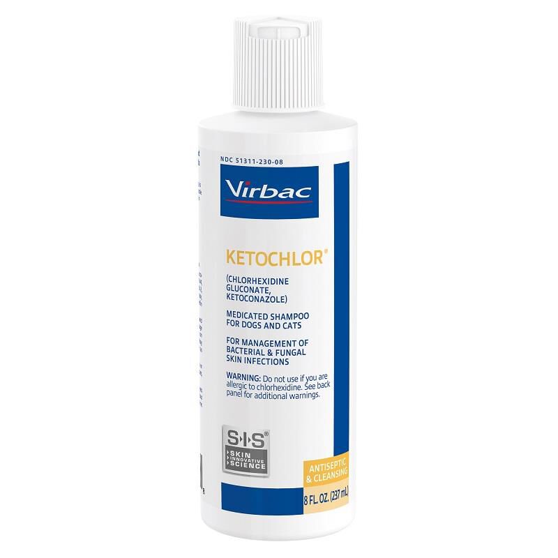 Ketochlor (Chlorhexidine Gluconate, Ketoconazole) Medicated Shampoo for Dogs and Cats