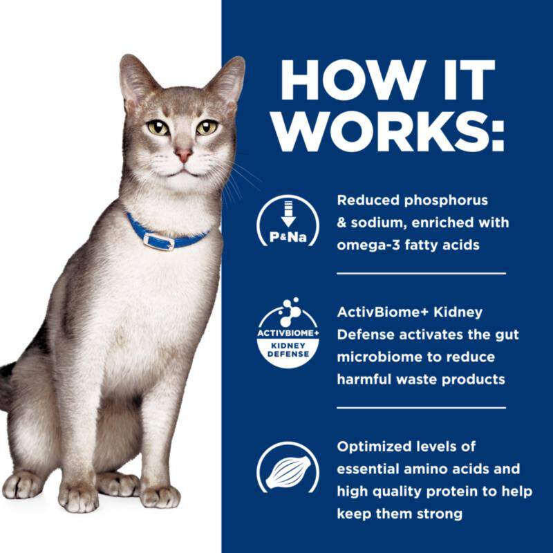 Hill's Prescription Diet k/d Kidney Care with Tuna Canned Cat Food, 24 x 5.5 oz cans