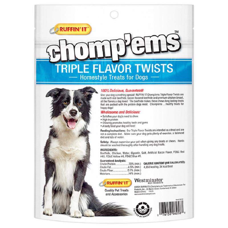 Chomp'ems Triple Flavor Twists, 22 pack