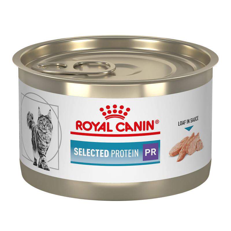 Royal Canin Veterinary Diet Selected Protein Pea & Rabbit Formula Loaf in Sauce Adult Canned Cat Food, 24 x 5.1 oz cans