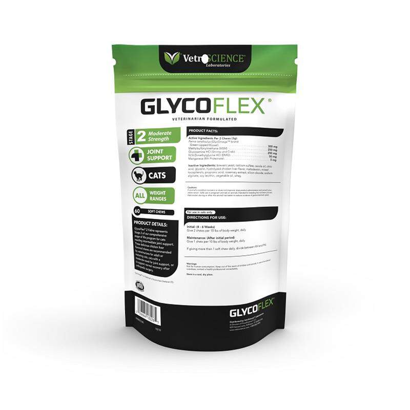 VetriScience Glyco-Flex Feline Formula, 60 Bite-Sized Chews