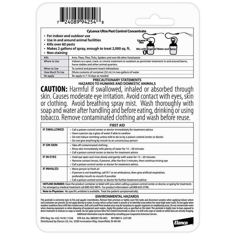 CyLence Ultra Pest Control Concentrate, 32 ml