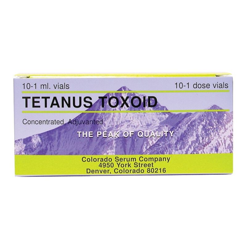 Tetanus Toxoid, Colorado Serum