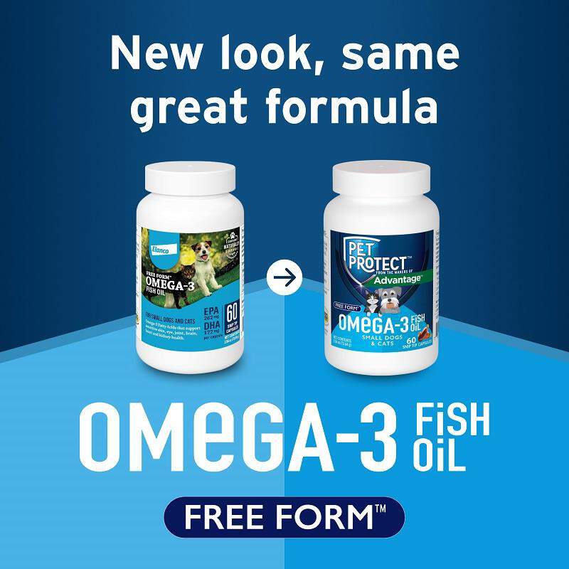 Pet Protect Omega-3 Free Form Snip Tips for Dogs and Cats