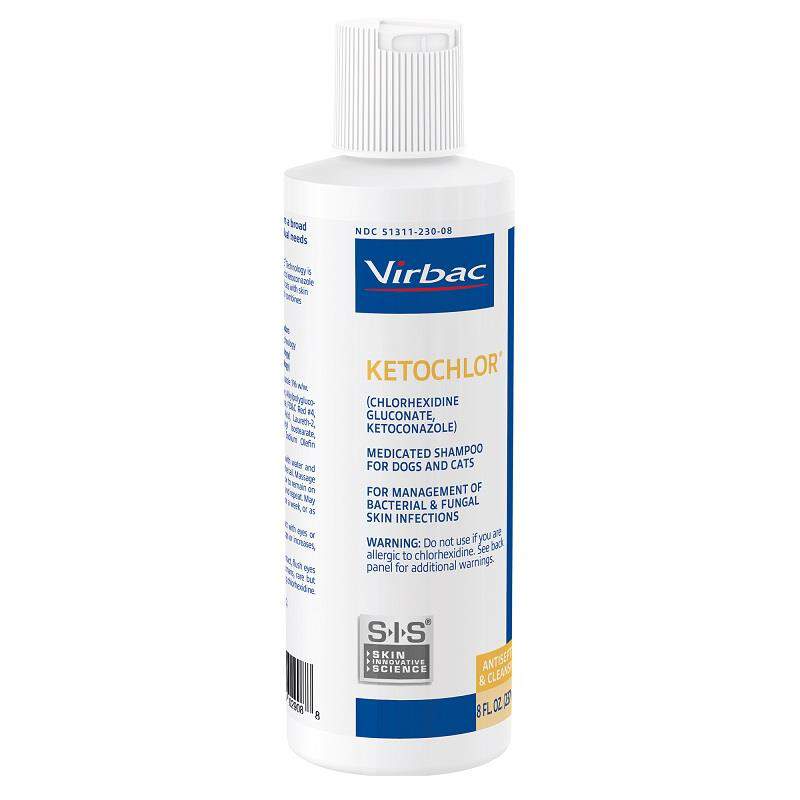 Ketochlor (Chlorhexidine Gluconate, Ketoconazole) Medicated Shampoo for Dogs and Cats