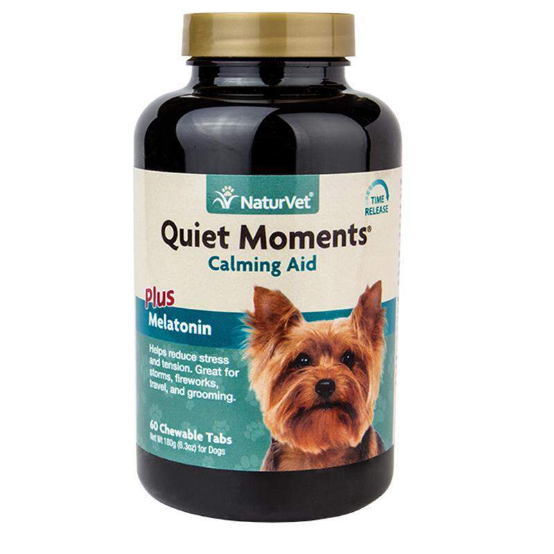 NaturVet Quiet Moments Calming Aid, 60 Chewable Tabs