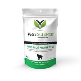 VetriScience Healthy Mouth Bites Perio Plus Feline Bites, 60 ct