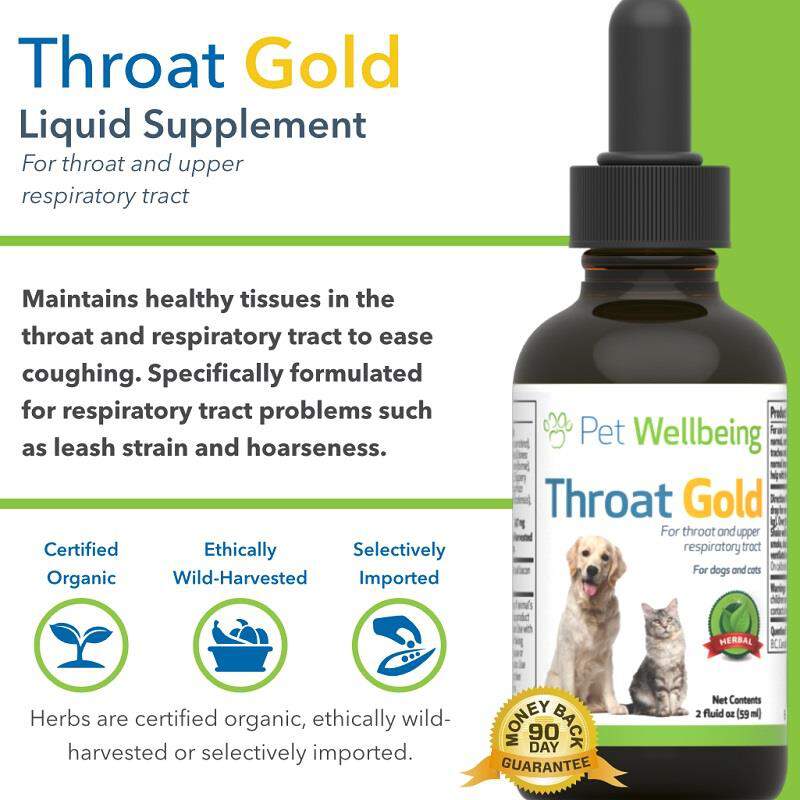 Pet Wellbeing Throat Gold for Dogs and Cats 2 oz