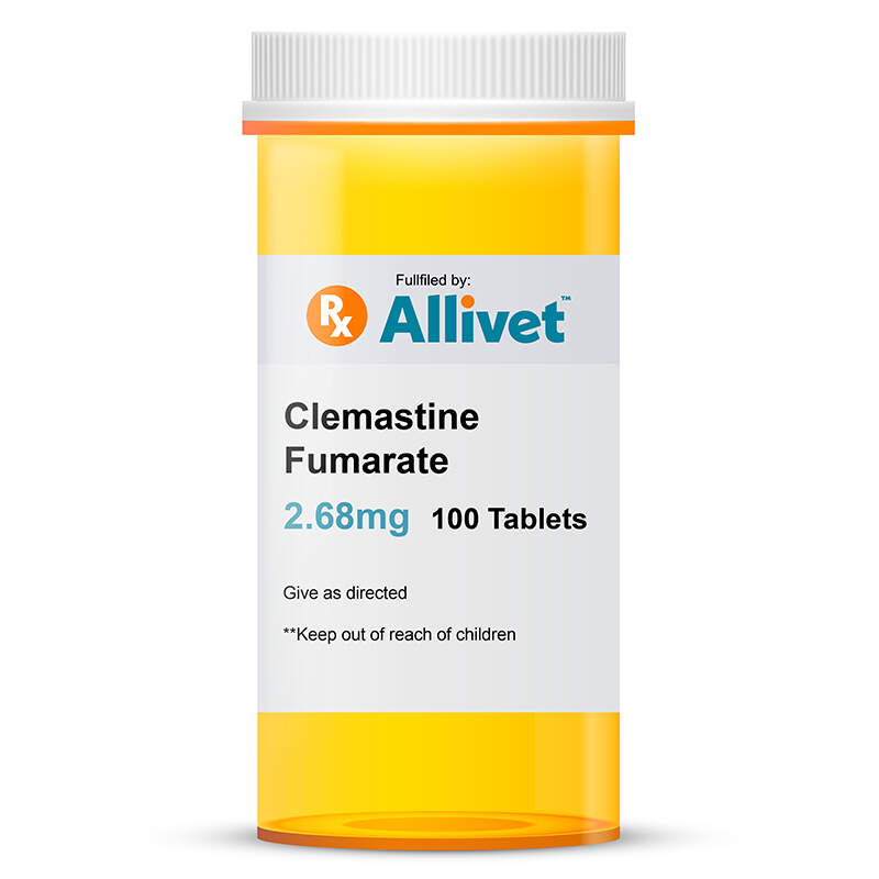 Clemastine Fumarate 2.68 mg, 100 Tablets
