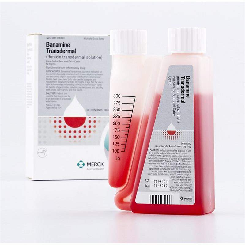Banamine Transdermal (Flunixin Solution) Pour On for Cattle