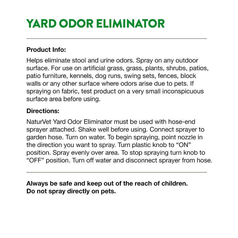 NaturVet Yard Odor Eliminator, 32 oz Spray