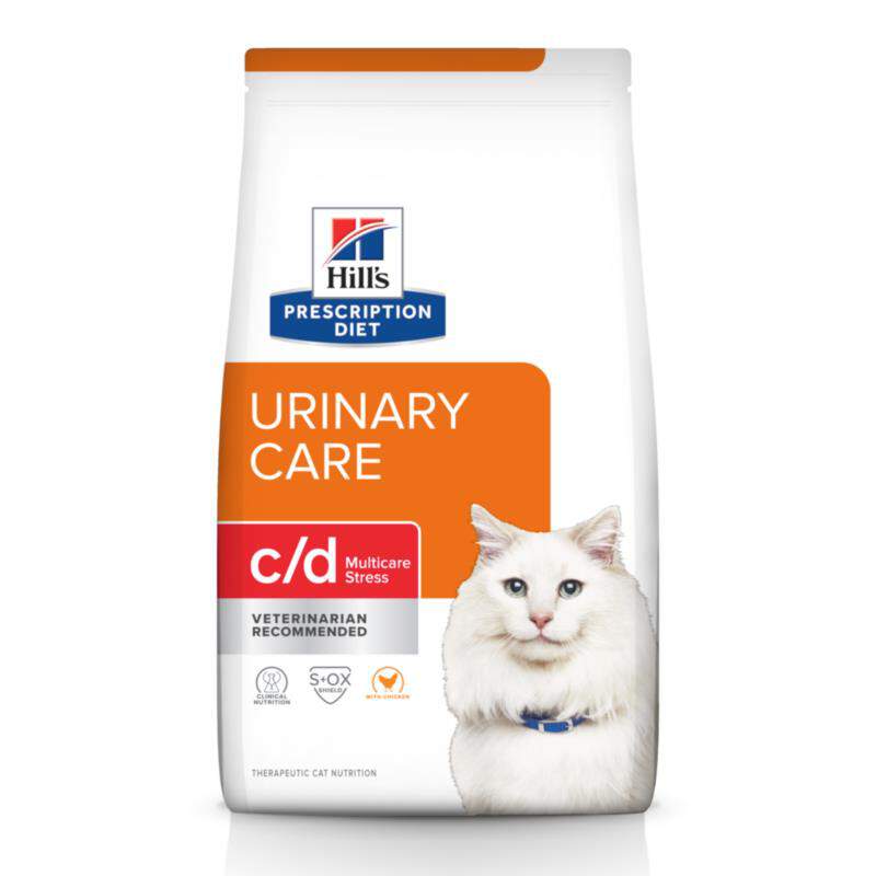 Hill's Prescription Diet c/d Multicare Stress Urinary Care with Chicken Dry Cat Food, 17.6 lbs