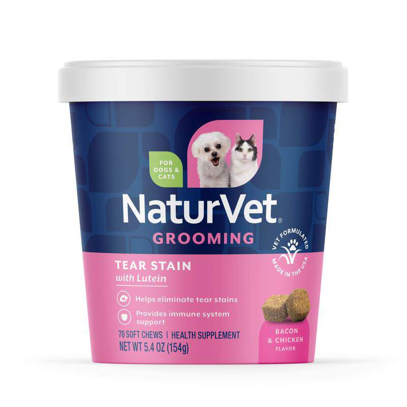 NaturVet Tear Stain Plus Lutein 70 Soft Chews