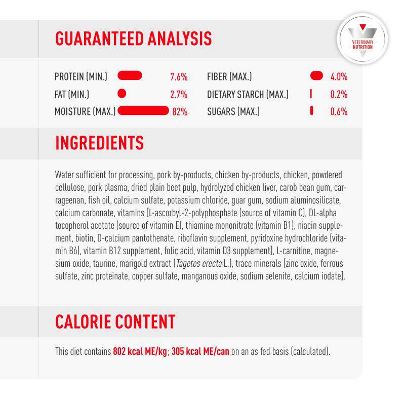Royal Canin Veterinary Diet Adult Glycobalance Loaf in Sauce Canned Dog Food, 13.4 oz cans