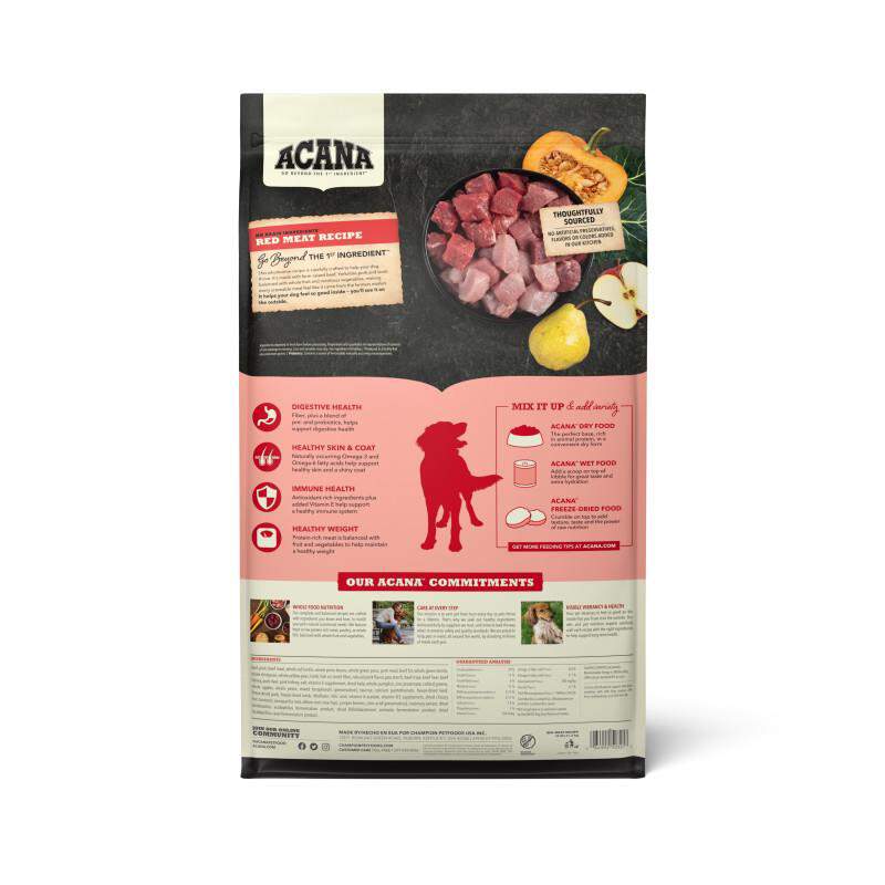 Acana Heritage Meats Formula Grain-Free Beef, Pork & Lamb Dry Dog Food, 25 lb. Bag