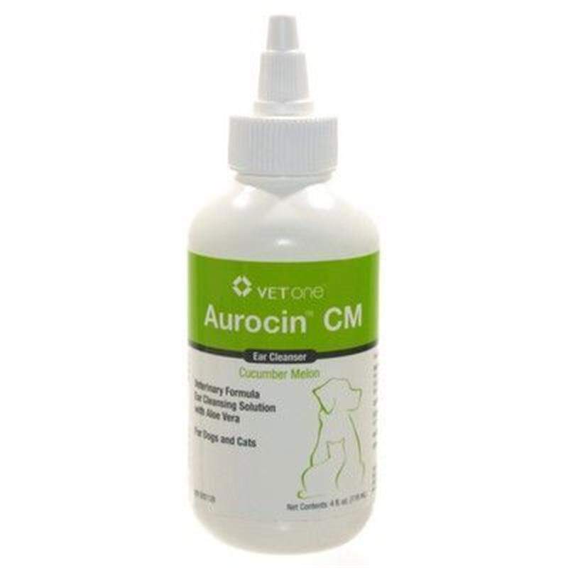 Aurocin CM Ear Cleanser w/Aloe Vera in Cucumber Melon Scent, 4 oz