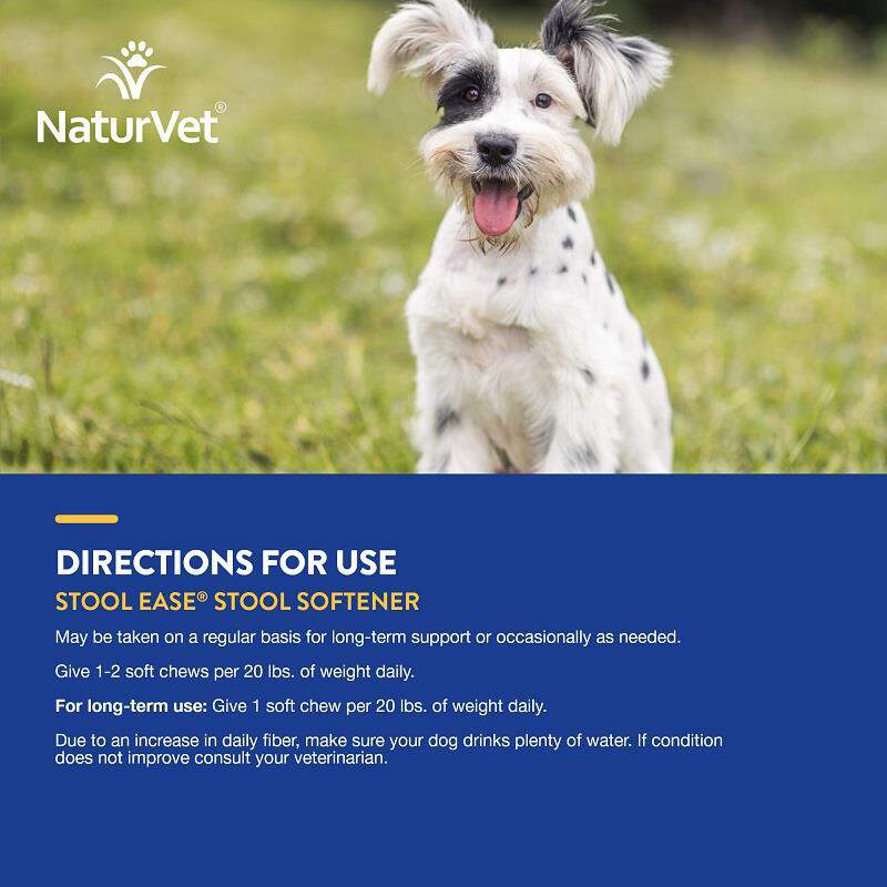 NaturVet Stool Ease for Dogs, 40 Soft Chews