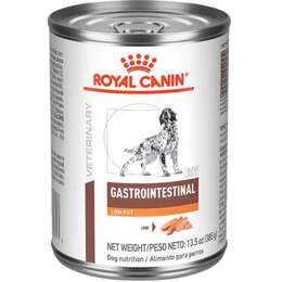 Royal Canin Veterinary Diet Adult Gastrointestinal Low Fat Canned Dog Food Wet Loaf, 13.5 oz cans