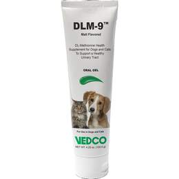 DLM-9 DL-Methionine Urinary Health Oral Gel Supplement for Dogs and Cats, Malt Flavored 4.25 oz