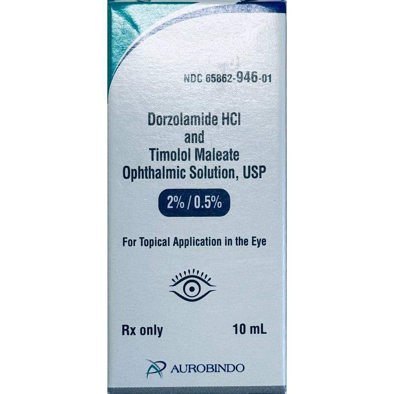 Dorzolamide HCL/Timolol Maleate Ophthalmic Solution 22.3 mg/6.8 mg per ml, 10 ml